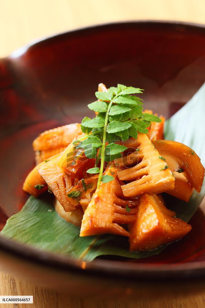 Simmered bamboo shoots