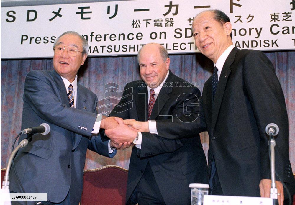 Matsushita, Toshiba, SanDisk to tie up on memory cards