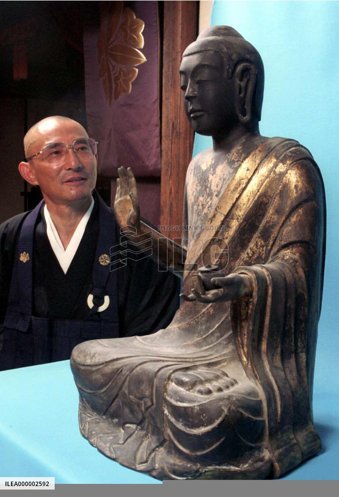 7th-century wooden statue of Buddha found in Mie
