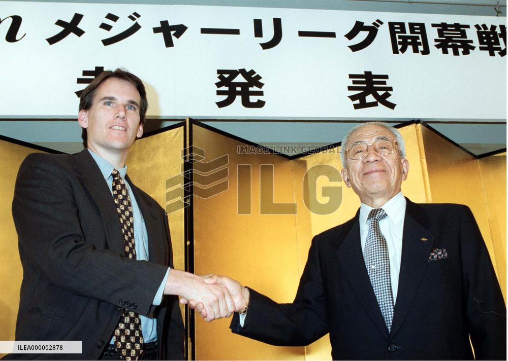 Major league baseball to open 2000 season in Japan