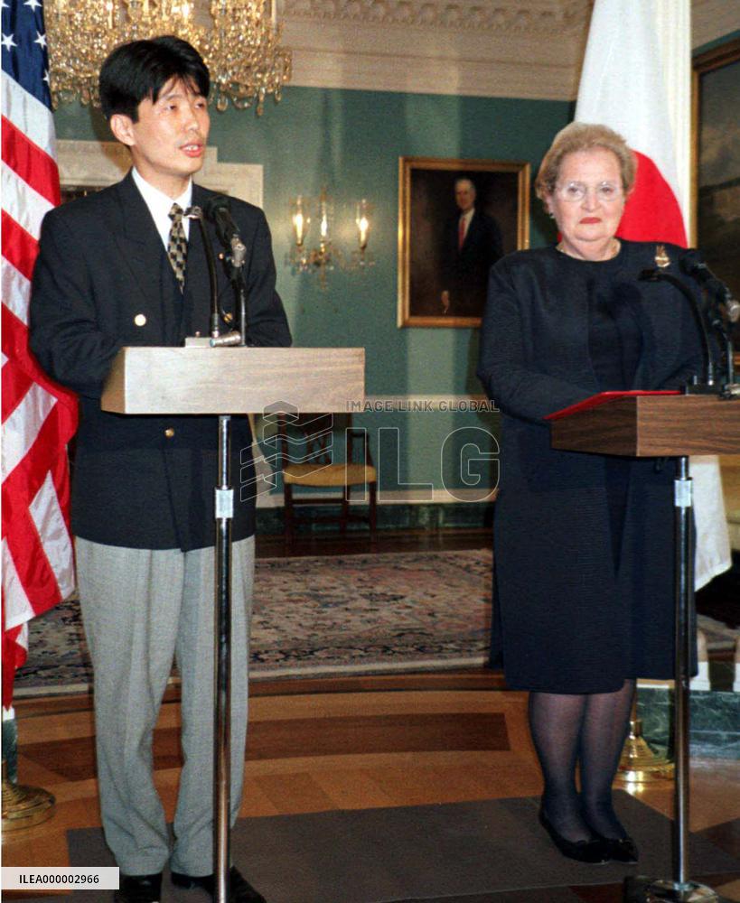 Albright, Japan's Yamamoto hold joint news confab