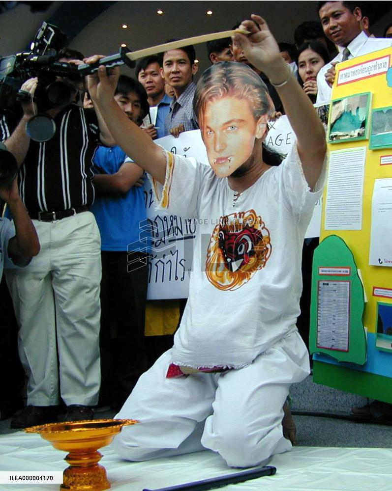 Thai environmentalists protest against DiCaprio's new movie