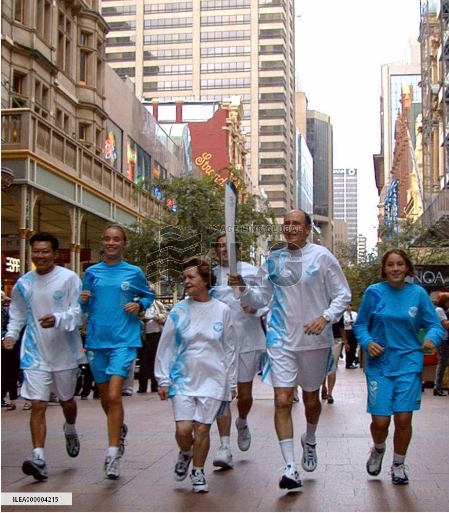 Uniforms for the Sydney Olympic torch relay unveiled