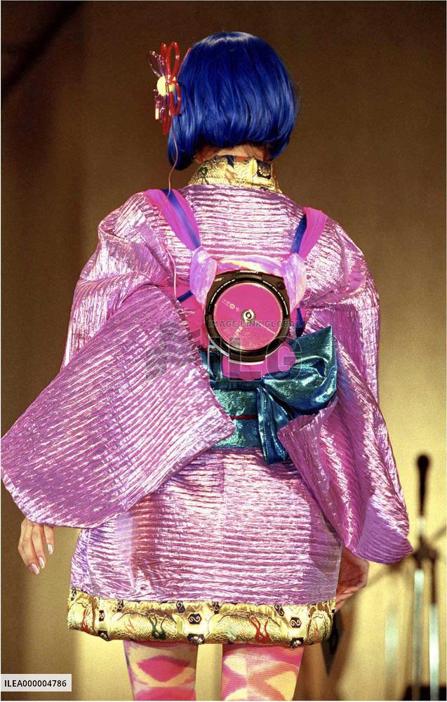CD player dress reflects future fashion