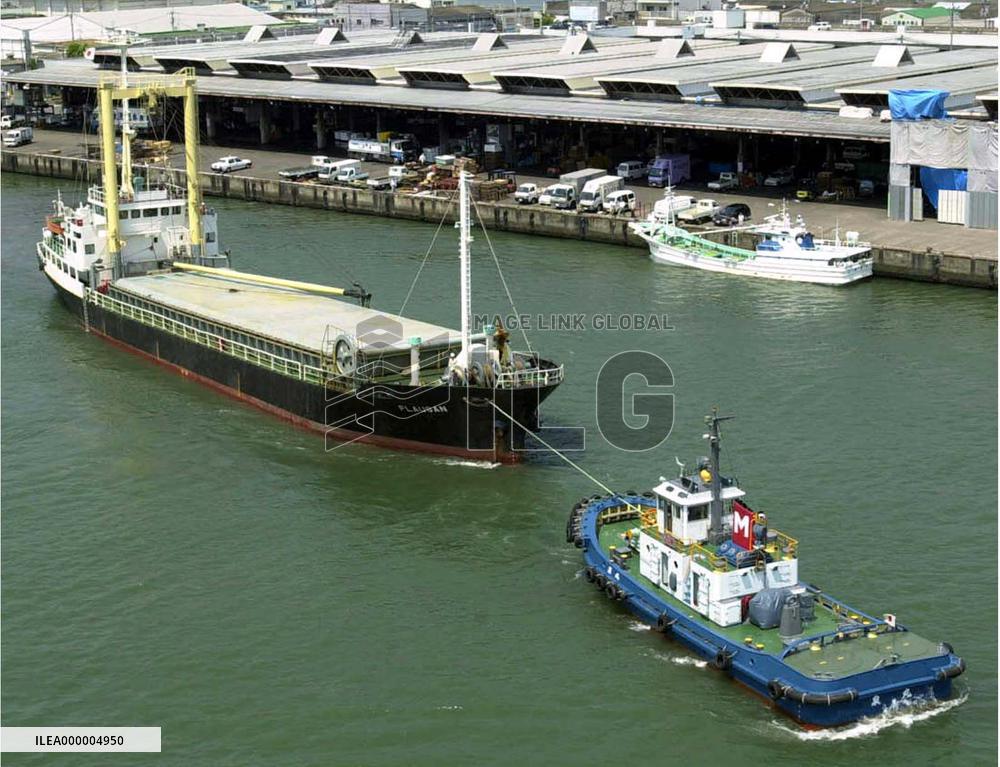 Panamanian-registered freighter runs aground in Kochi port