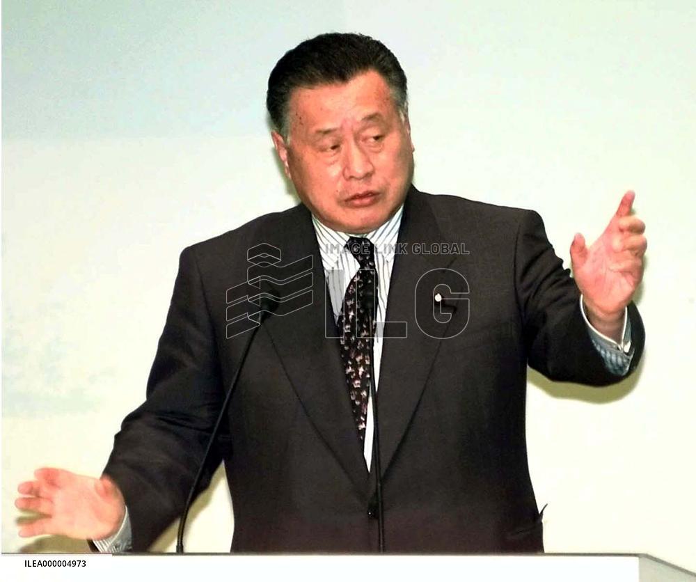 Mori speaks in Matsuyama