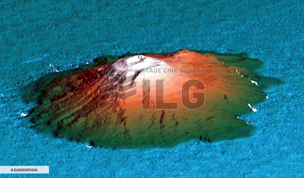 NASA image shows 3-D representation of Miyakejima