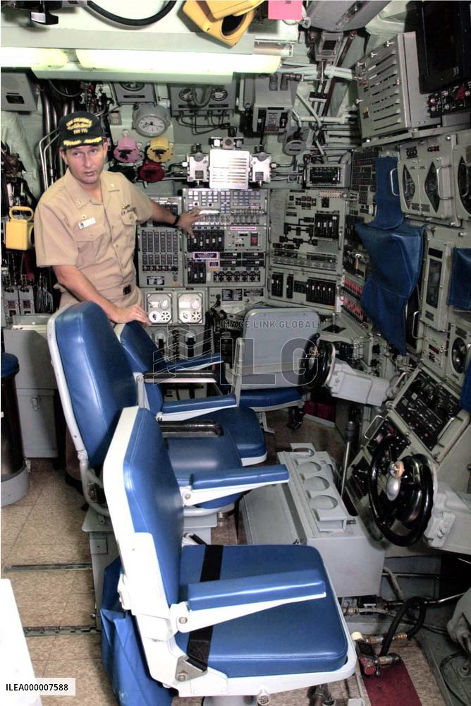 U.S. Navy shows nuclear sub Columbia to reporters