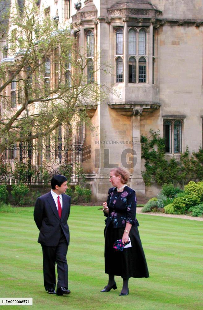 Japan's crown prince revisits Oxford