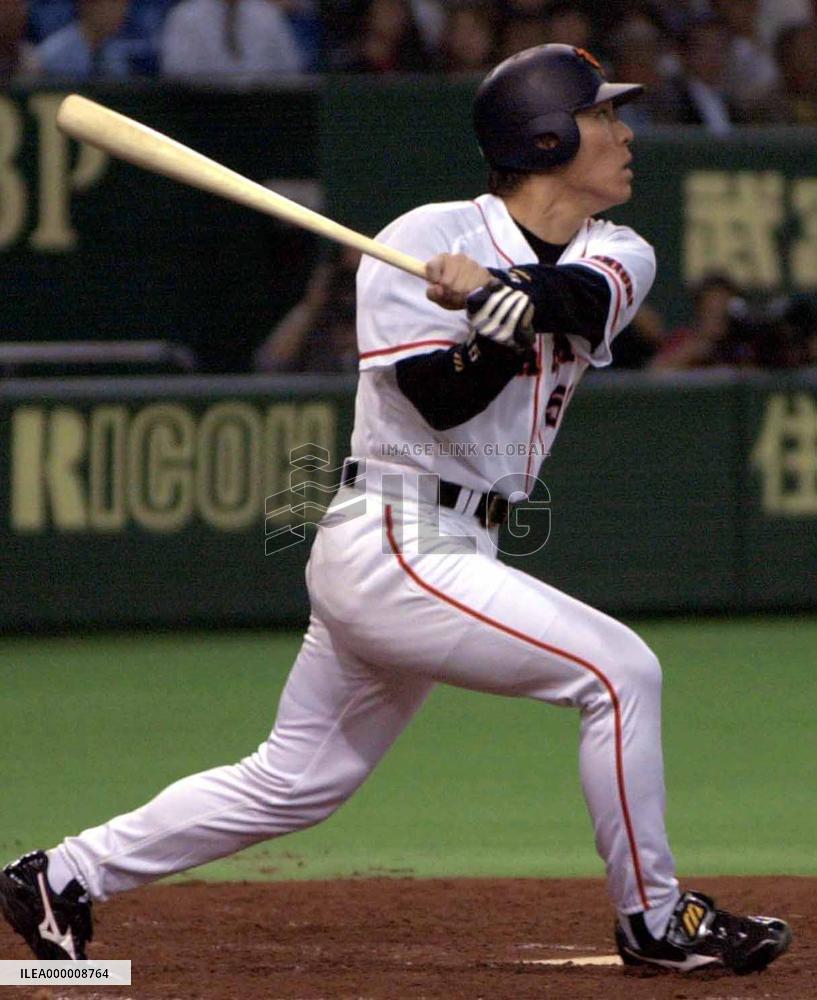 Giants' Matsui hits solo homer off Dragons' Noguchi