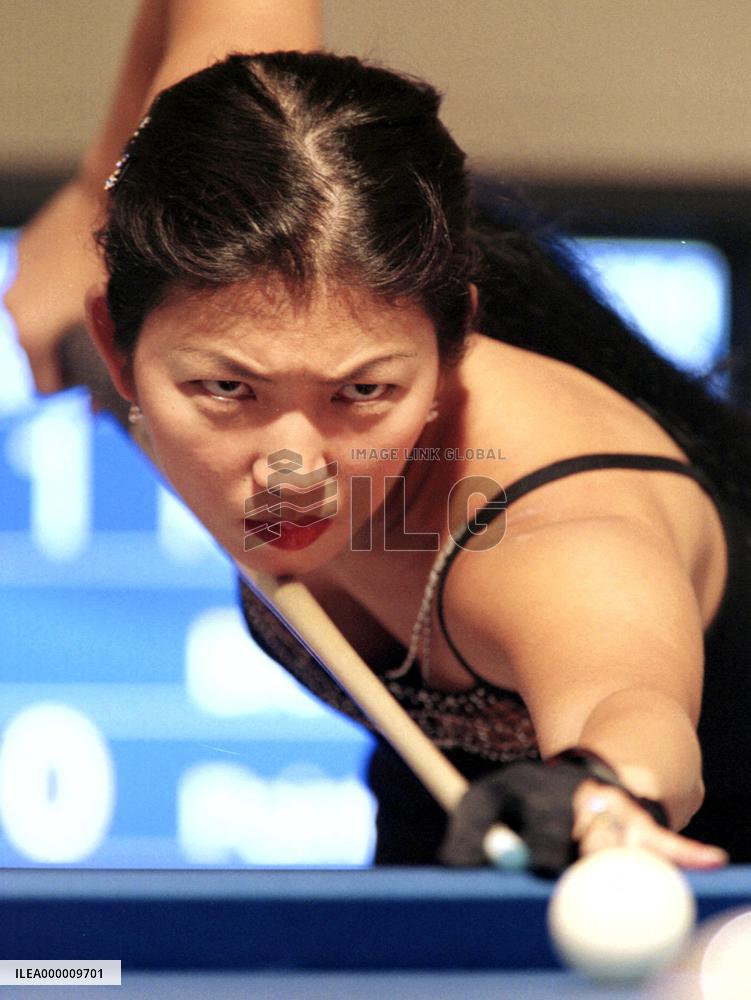 Jeanette Lee easily passes 1st round of billiards pool competiti