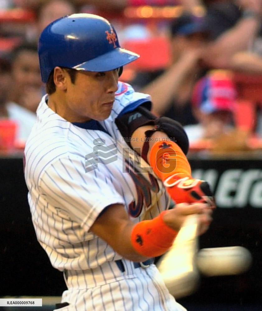 Mets Shinjo hits solo homer against Giants