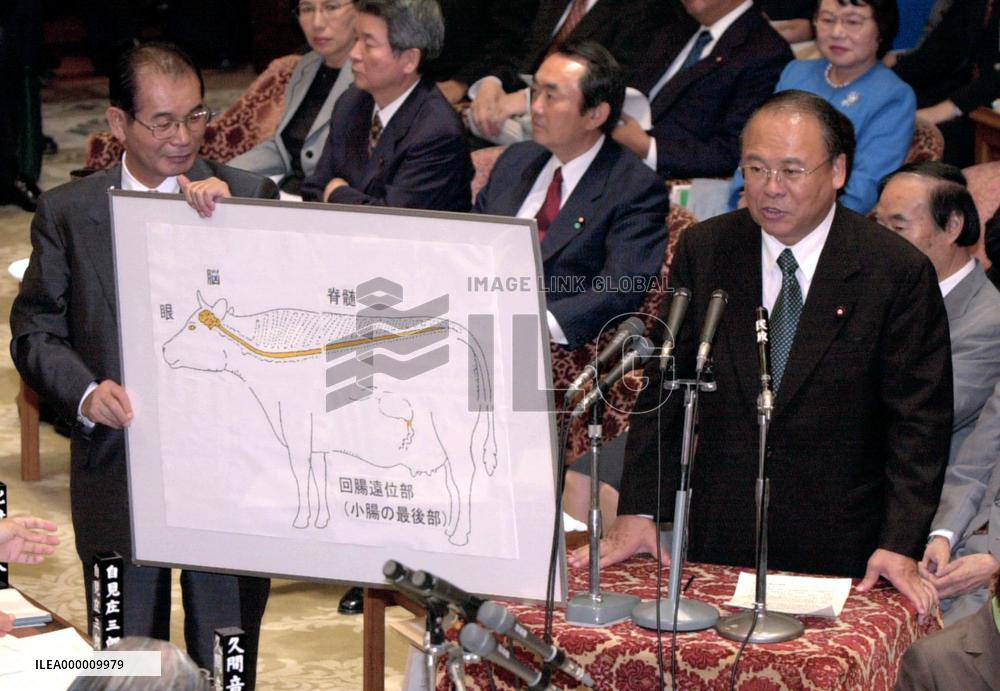 Farm minister queried on mad cow disease