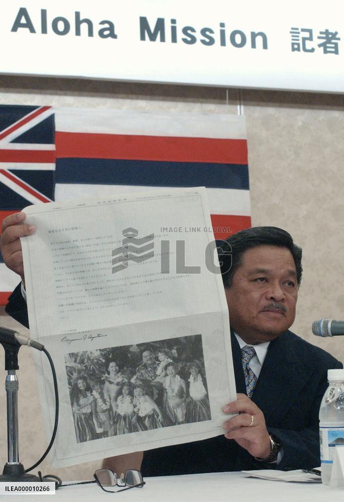 Hawaii governor asks Japan for help to boost tourism