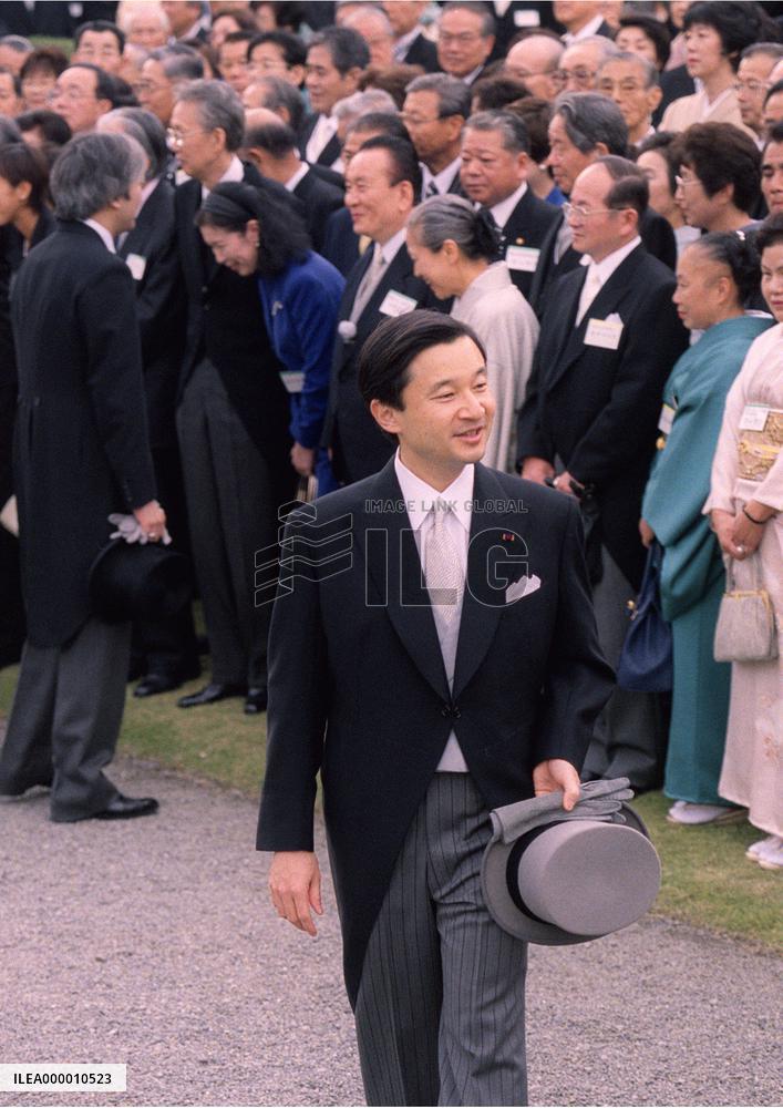 Crown Prince Naruhito not accompanied by wife