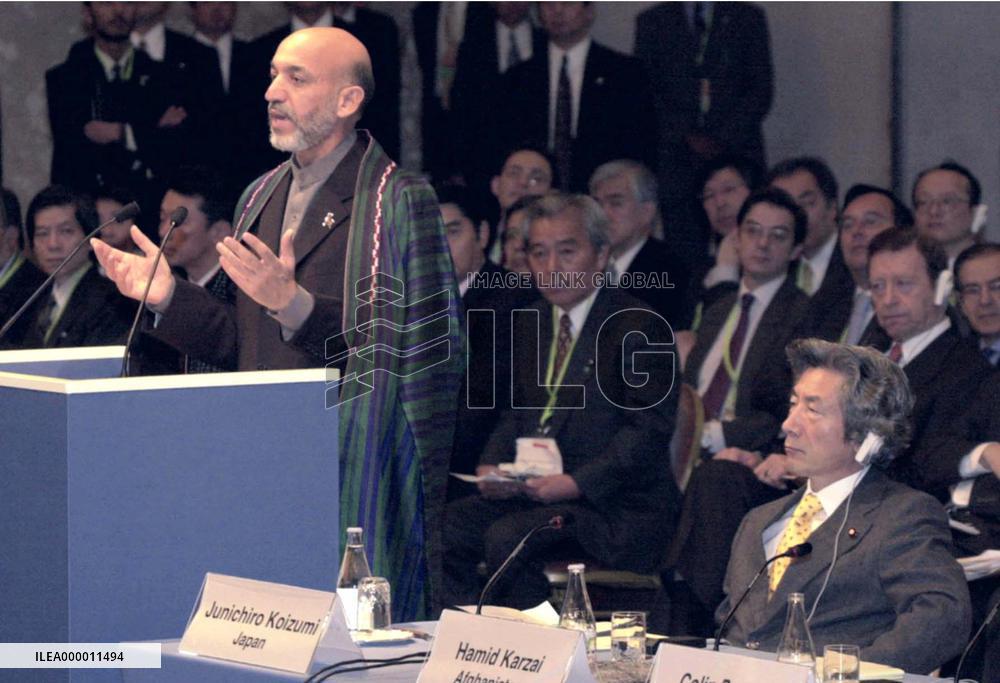 (6)Int'l donors confab on Afghan reconstruction begins in Tokyo