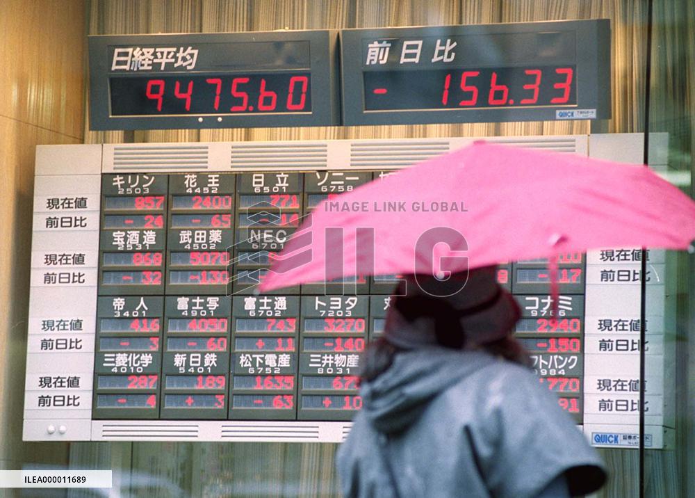 Key Nikkei stock index closes at 18-year low