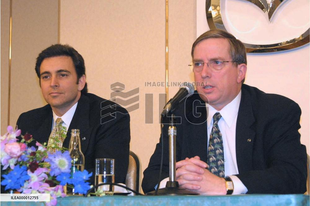 Mazda's Booth meets the press