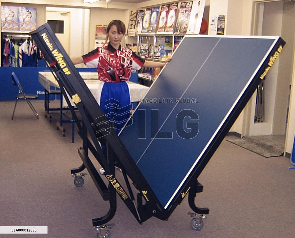 New table-tennis table developed
