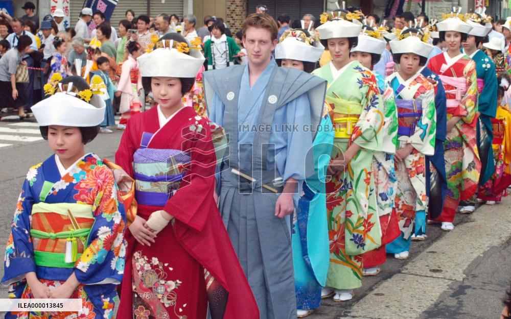 Local festival features brides' procession