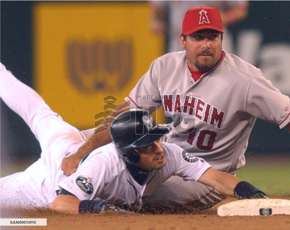 Ichiro hitless against Anaheim Angels
