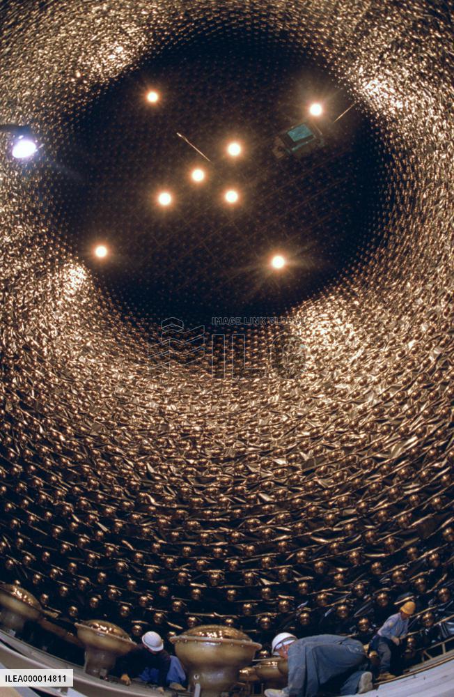 Damaged neutrino detector 'Super Kamiokande' restored