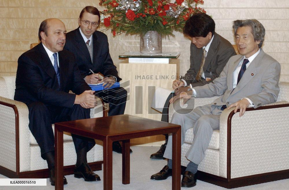 Koizumi meets with Ivanov