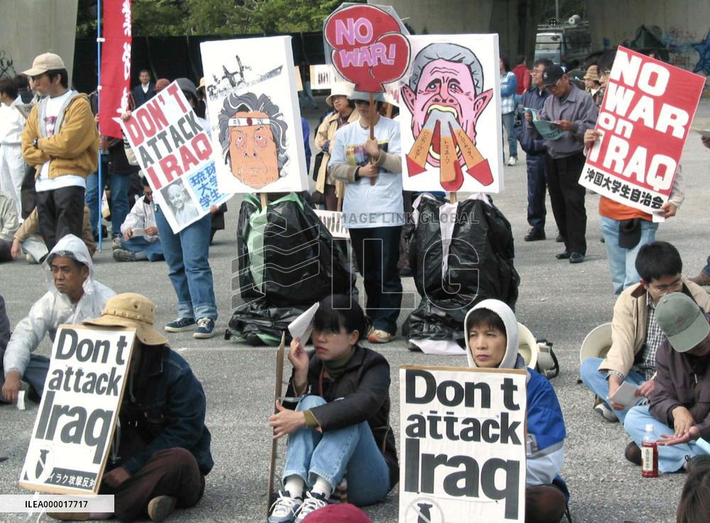 (3)Tens of thousands rally across Japan to protest war on Iraq