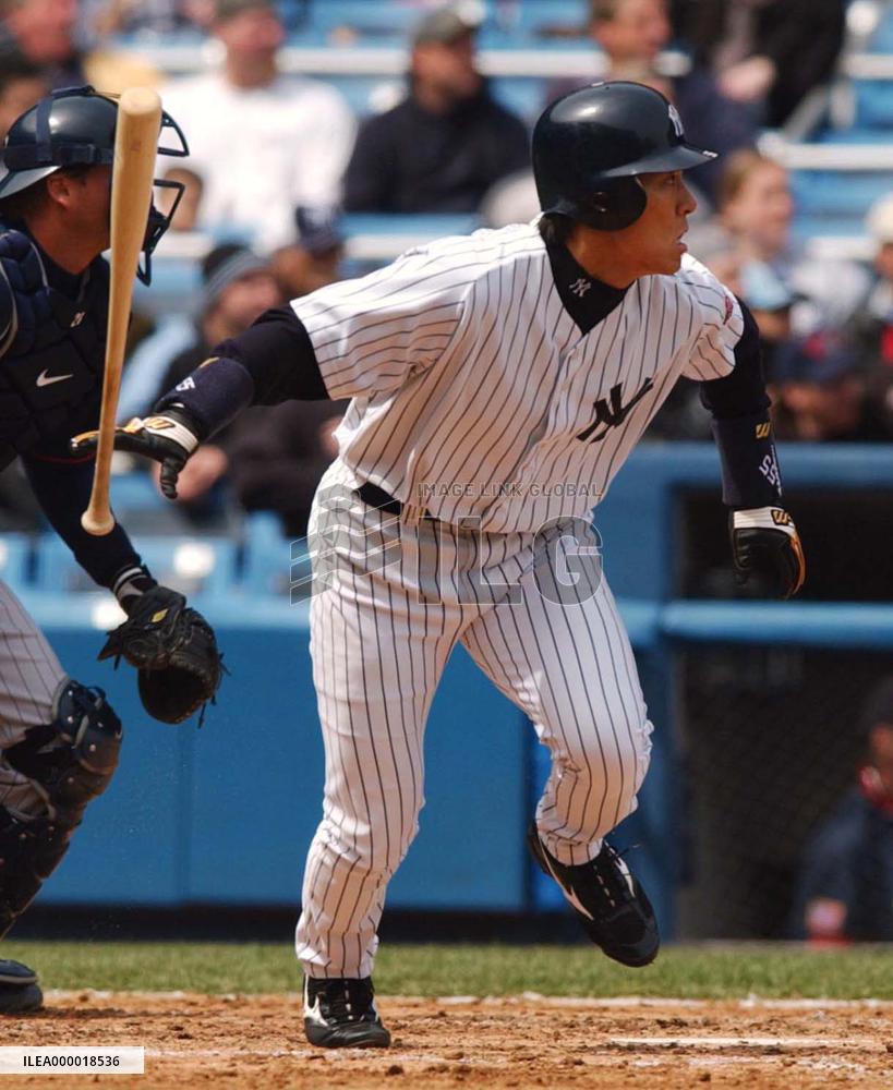 (1)Yankees' Matsui goes 3-for-4 against Twins