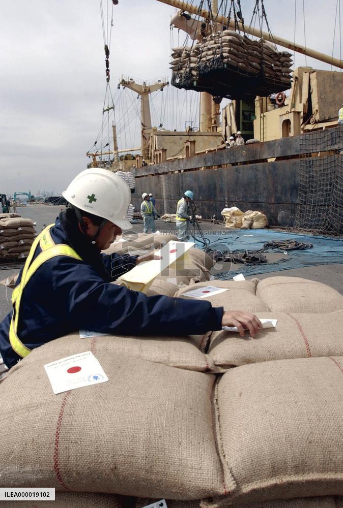 Japanese rice aid bound for Iraq