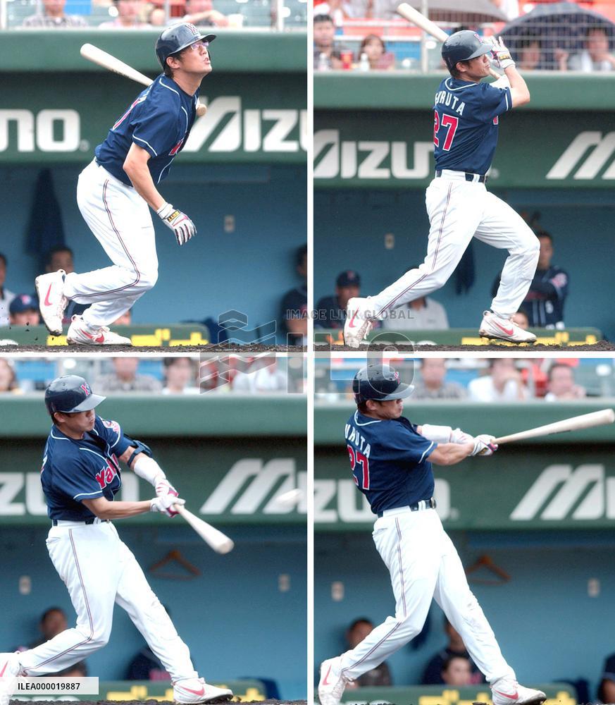 Furuta ties Japan baseball record with 4 homers