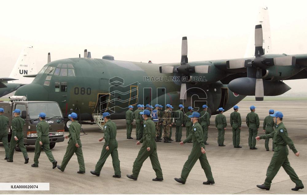 (1)Japan sends SDF personnel, planes to Jordan for Iraq relief
