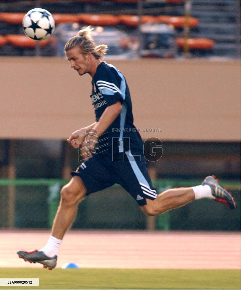 (1)Real Madrid practice ahead of match with FC Tokyo