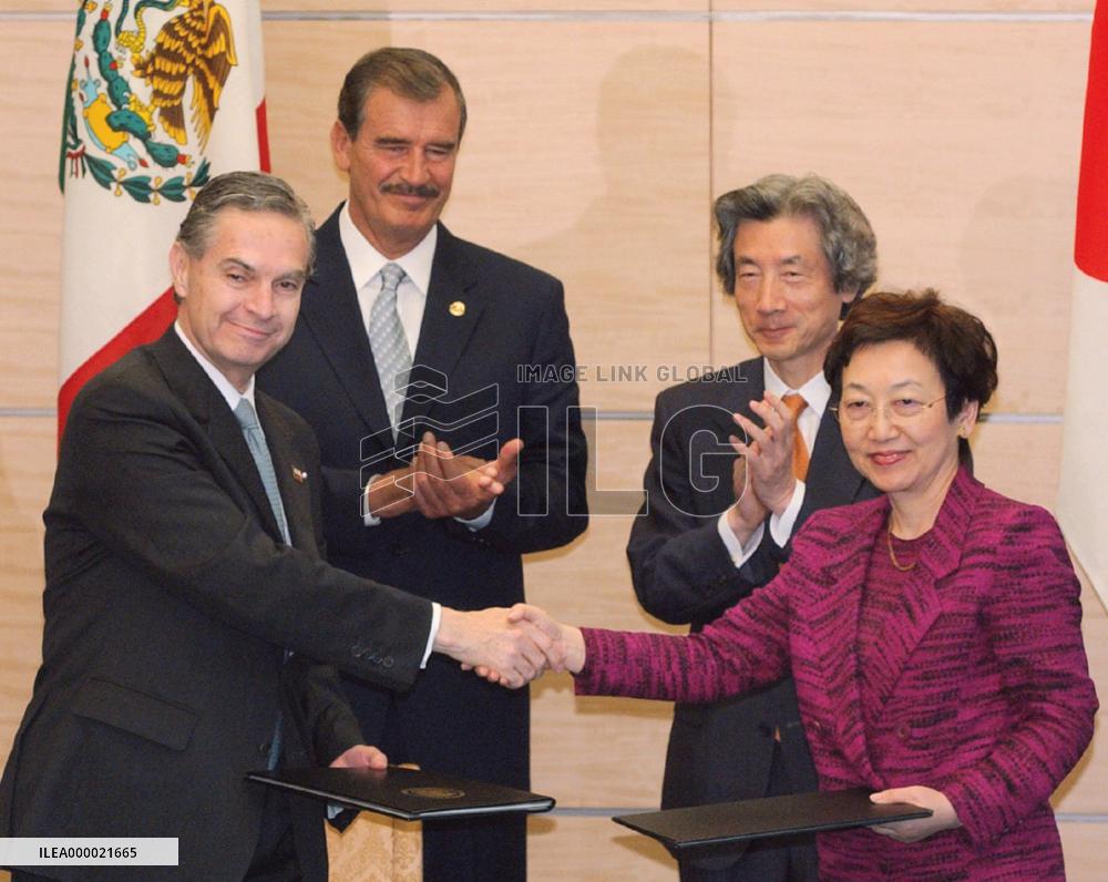 Japan, Mexico sign joint program to help developing countries