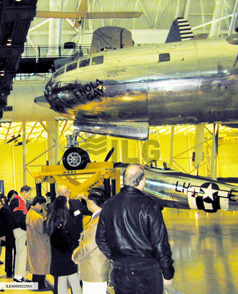 Enola Gay exhibition begins amid protests