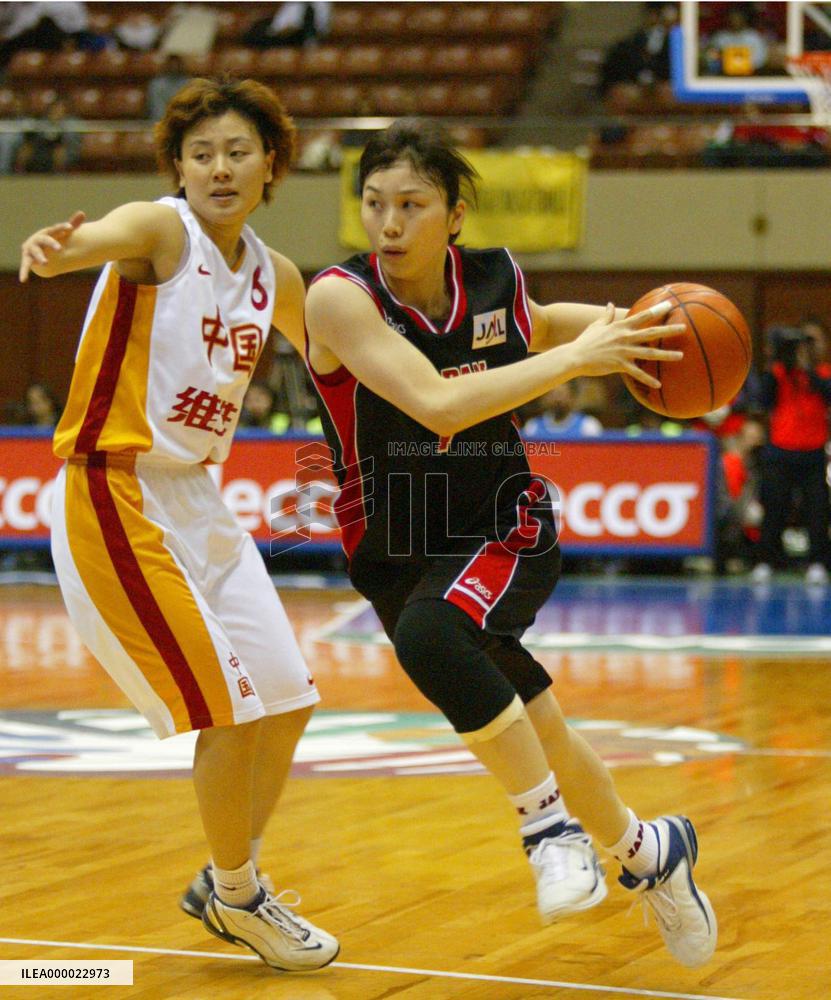 Japan defeated by China in women's basketball final