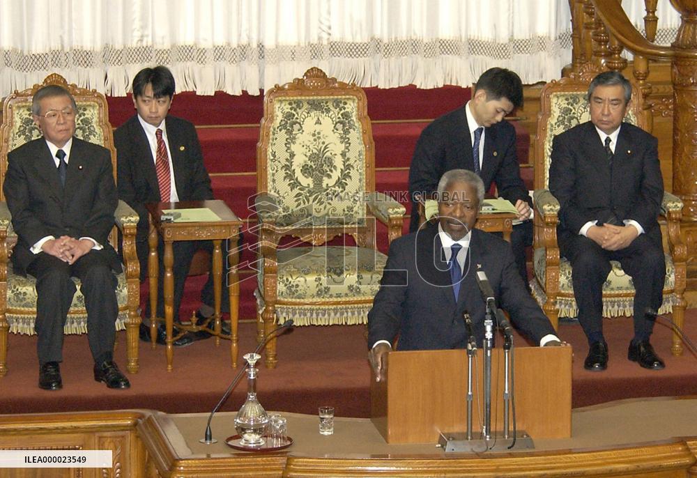 (2)Annan calls on Japan to help Iraq, settle issues with N. Kore