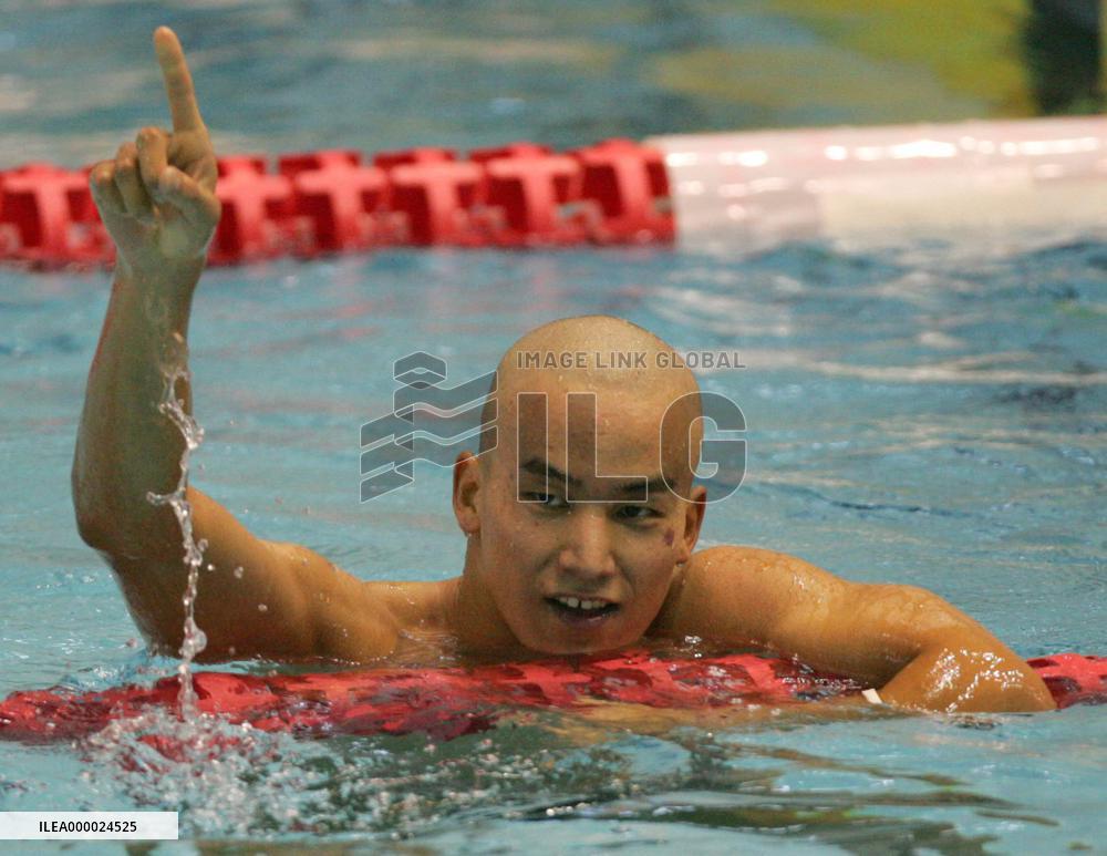 (2)Matsuda sets Japan record in 1,500 freestyle