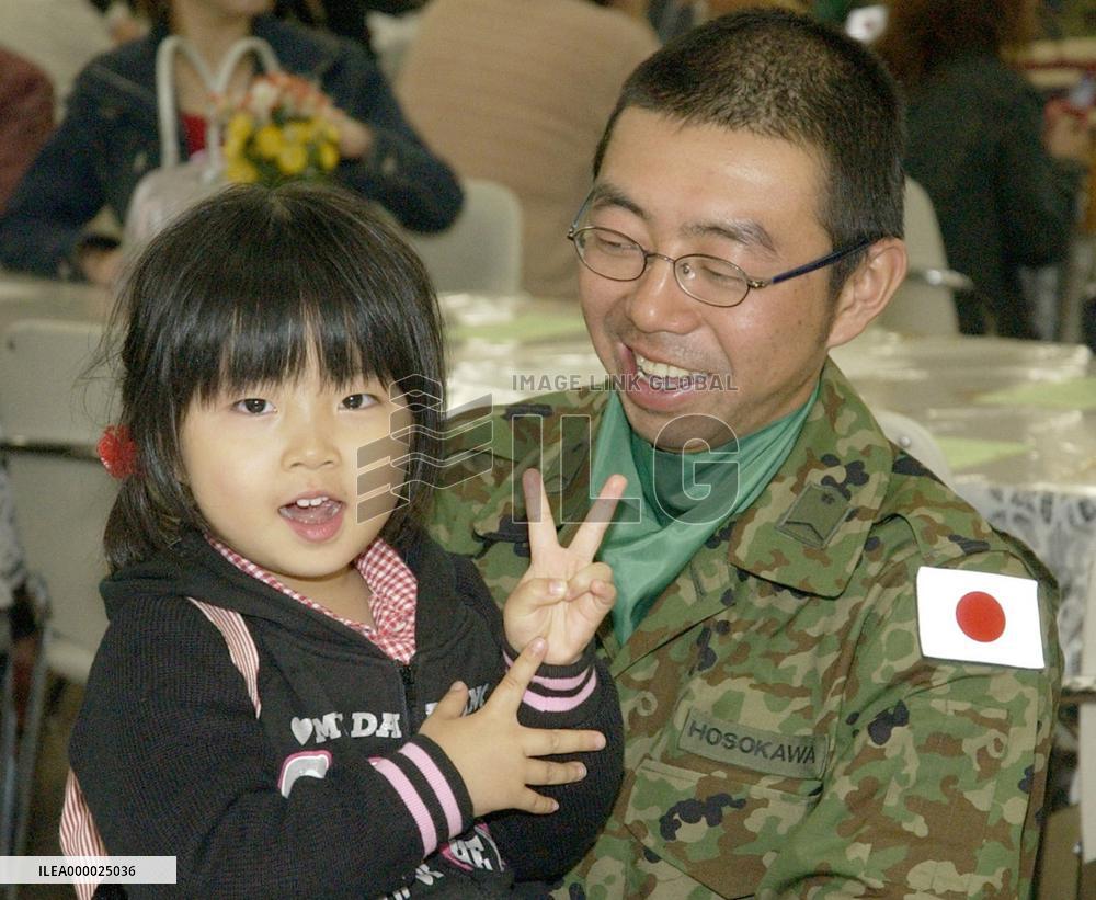 Last group of 1st GSDF contingent to Iraq returns home