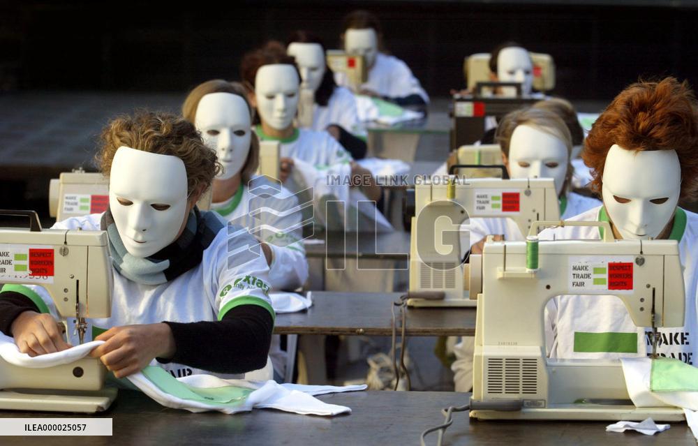 Oxfam protests against Olympic ''sweatshop'' sportswear