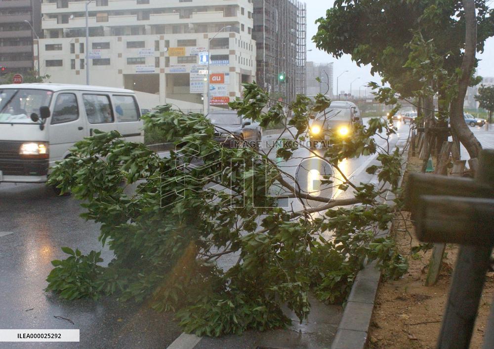 Powerful typhoon heading north