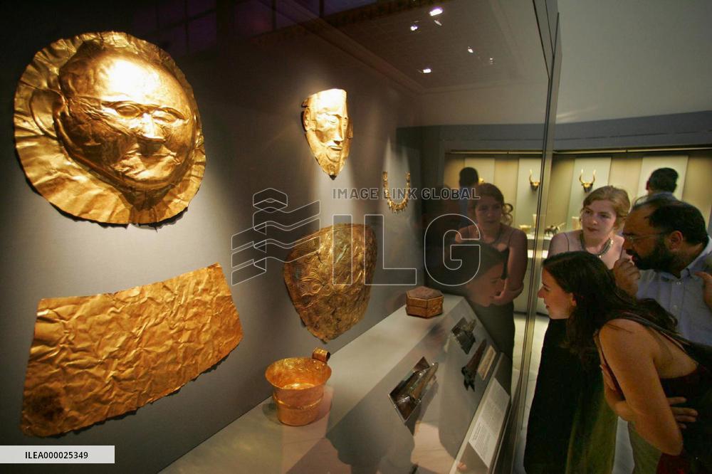 'Agamemnon's' gold mask spruced up ahead of Olympics