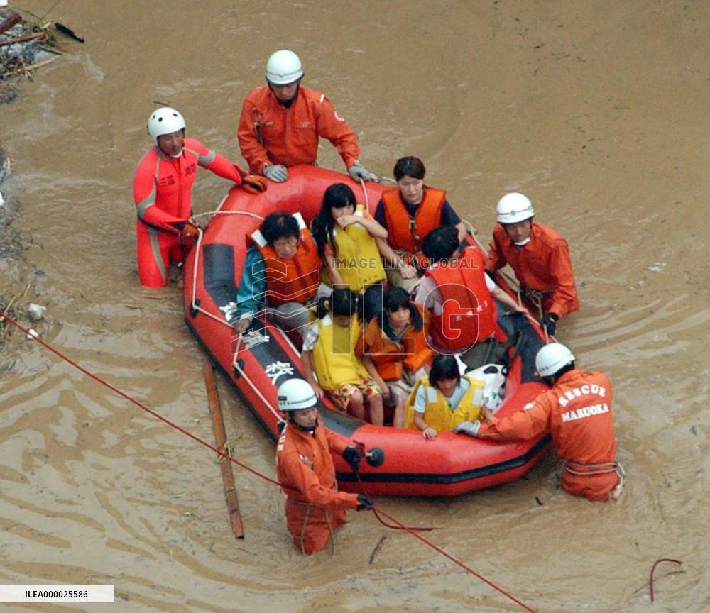 (2)Fukui Prefecture hit by heavy rain