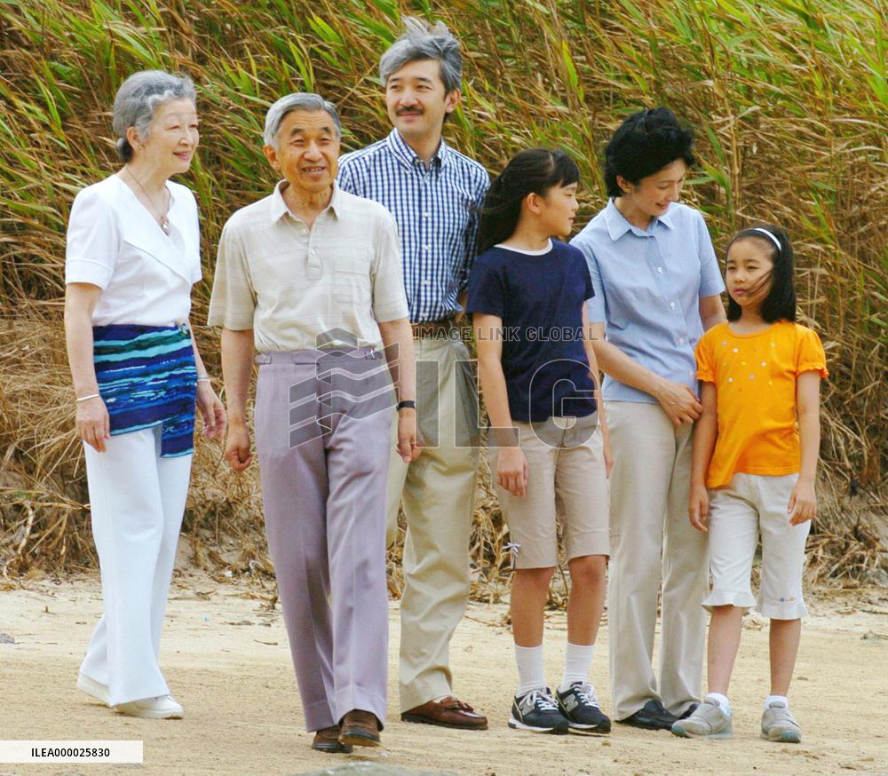 Royal family on summer holiday