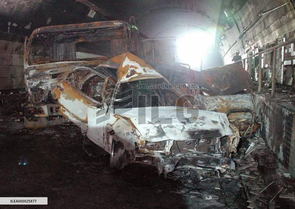 5 feared killed, 22 injured in multiple collisions in tunnel