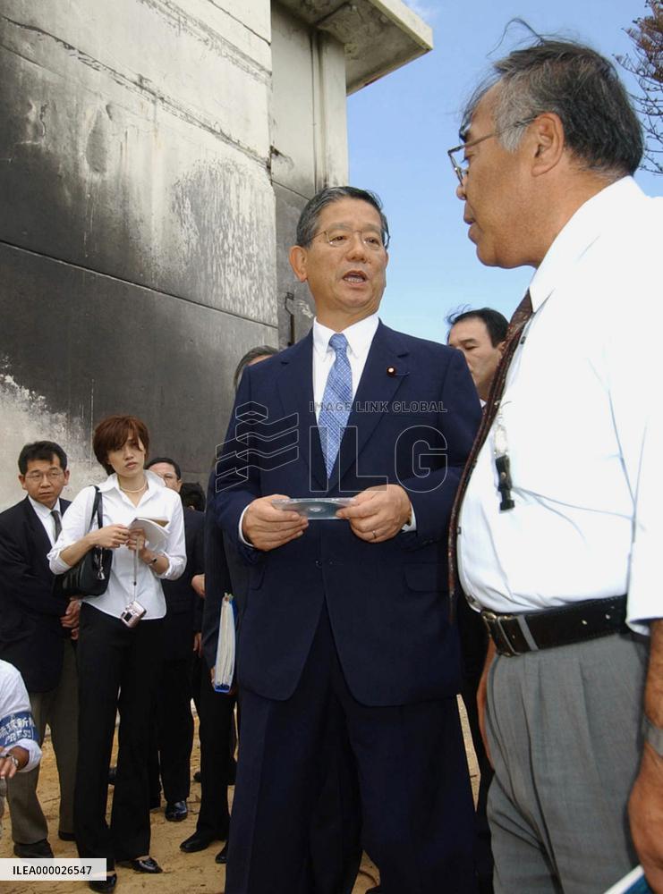 (1)Machimura feels Futemma base relocation must speed up