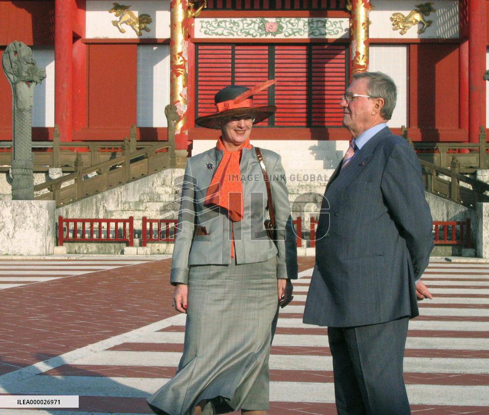 Danish royal couple visit Okinawa