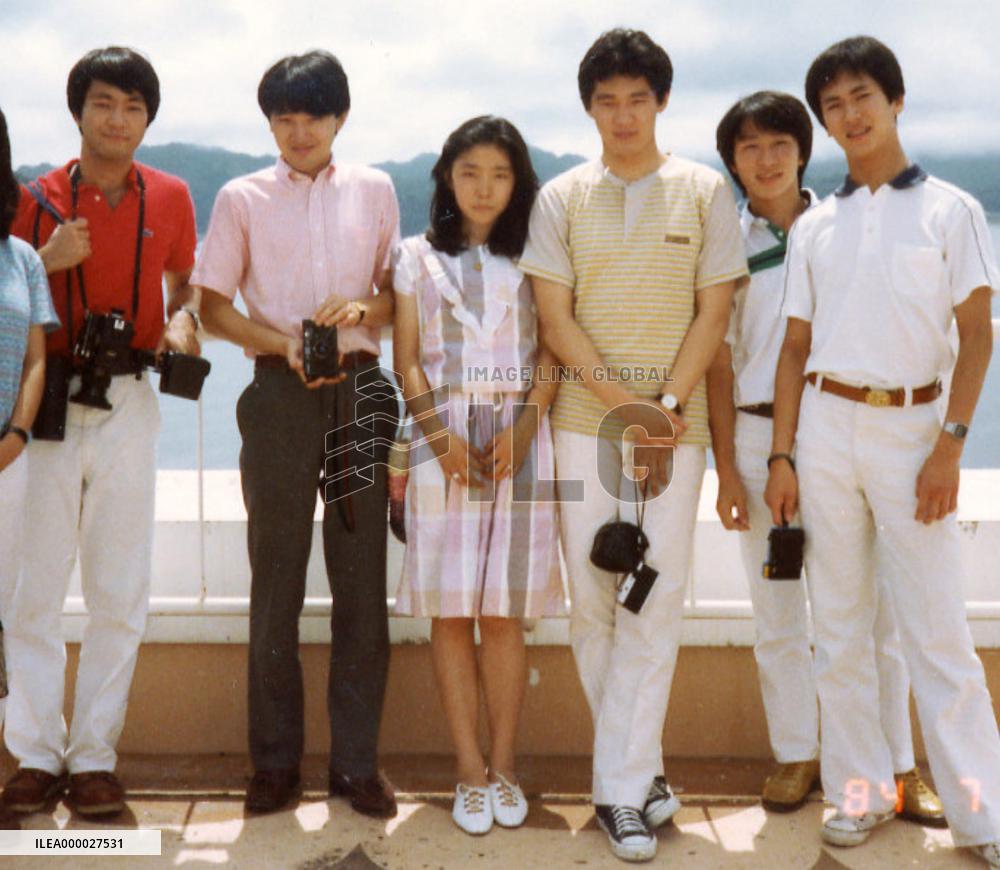 (2)File photos of Princess Sayako's fianc Kuroda