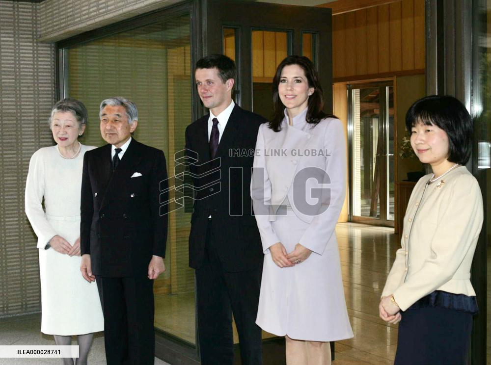(1)Danish Crown Prince Frederik meets Japanese imperial family