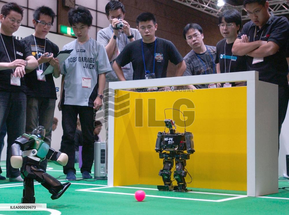 Robotic soccer championship RoboCup opens in Osaka